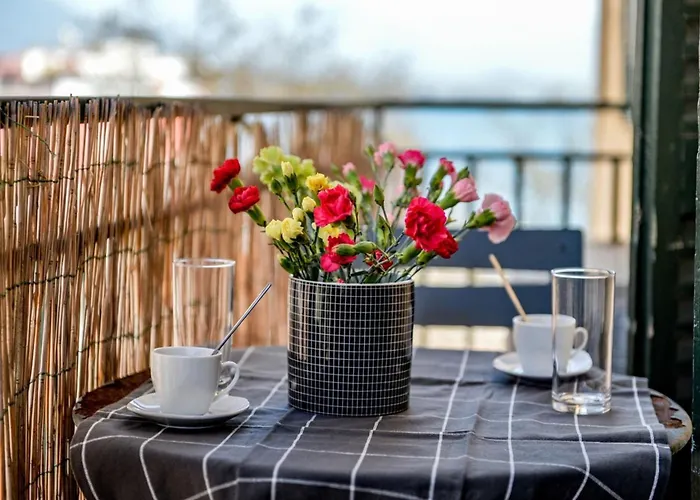 Flavia - Balcony Glimpse Of The Sea Ajaccio (Corsica)
